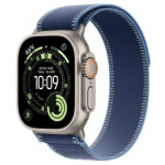 APPLE Watch Ultra 3 GPS + Cellular 49mm Natural Titanium Case / Blue/Bright Blue Trail Loop S/M spordikell MEWR4ET/A