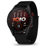 GARMIN Approach S72, 47mm Carbon Gray/Red DLC Titanium Bezel, Black ComfortFit Band 010-04148-02