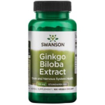 SWANSON Ginkgo Biloba Extract - Standardized 120 mg 100 Vegan Caps toidulisand SWU033