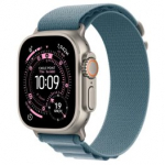 APPLE Watch Ultra 3 GPS + Cellular 49mm Natural Titanium Case with Light Blue Alpine Loop &ndash; M spordikell MEWM4ET/A