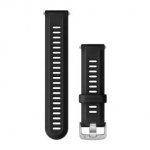 GARMIN Forerunner Watch Band, Black with Silver Hardware aksessuaarid 010-11251-3U