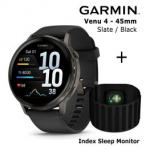GARMIN Venu 4 - 45mm, Slate with Black + Index Sleep Monitor spordikell 010-03014-00 / 010-03024-01