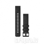 GARMIN QuickFit Band 20mm, Heathered Black Nylon with Black Hardware aksessuaarid 010-12875-00