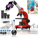 Bresser JUNIOR SEL BIOLUX RED + SET 40X-1600X mikroskoobid 8855600E8G000