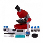 Bresser Junior Microscope 40x-640x (red) with experiment set mikroskoobid