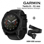 GARMIN Tactix 8 &ndash; 51 mm, Solar, Applied Balistics Ultralight + HRM 600 Sensor spordikell 010-03407-01 / 010-13383-00