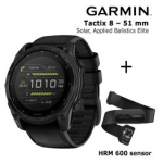 GARMIN Tactix 8 &ndash; 51 mm, Solar, Applied Balistics Elite + HRM 600 Sensor spordikell 010-03407-11 / 010-13383-00