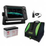 LOWRANCE EAGLE 7 SplitShot&trade; ROW+BAG L+AKU+ICE Transducer kajalood 000-16115-001KOM