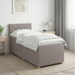 vidaXL Vedruvoodi madratsiga peaga Pruunikashall 80 x 200 cm kangas