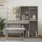 vidaXL LEDiga tualettlaua komplekt 3114102