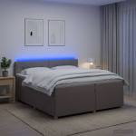 vidaXL Vedruvoodi madratsiga peaga Pruunikashall 200 x 200 cm kangas