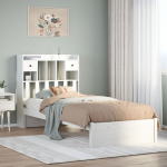 vidaXL raamaturiiuliga voodi 3322404