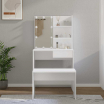 vidaXL LEDiga tualettlaua komplekt 3114107