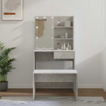 vidaXL LEDiga tualettlaua komplekt 3114110
