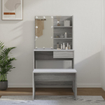 vidaXL LEDiga tualettlaua komplekt 3114113