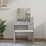 vidaXL LEDiga tualettlaua komplekt 3114118
