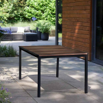 Keter Signature Porto laud 160 cm - saarepuit ja must teras