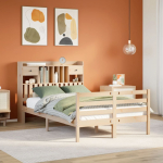 vidaXL raamaturiiuliga voodi 3321928