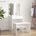 vidaXL LEDiga tualettlaua komplekt 3114131