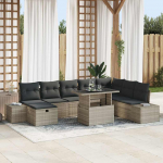 vidaXL V&auml;listingimustes lounge komplekt 3361231