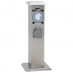 vidaXL Roostevabast terasest aia pistikupesade torn taimeriga