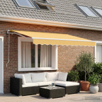 vidaXL Kokkuvolditav varikatus Liivakarva 300 x 250 cm Pol&uuml;ester