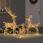 vidaXL P&otilde;hjap&otilde;trade perekond 3 tk Soe valge 67 x 26 x 127 cm PET