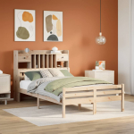 vidaXL raamaturiiuliga voodi 3322253