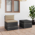 vidaXL kaubaalustest diivanikomplekt 3061662