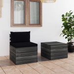 vidaXL kaubaalustest diivanikomplekt 3061666