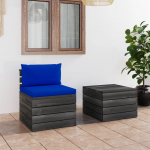 vidaXL kaubaalustest diivanikomplekt 3061669