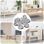 vidaXL Kuusnurkset p&auml;hklid 864471