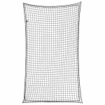 vidaXL haagisev&otilde;rk elastse k&ouml;iega, must, 2,1 x 1,25 m, PP