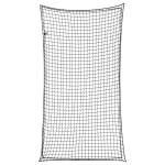 vidaXL haagisev&otilde;rk elastse k&ouml;iega, must, 3 x 1,65 m, PP