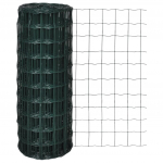 vidaXL traataed, teras, 25 x 1,0 m, roheline