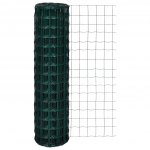 vidaXL traataed, teras, 25 x 1,5 m, roheline