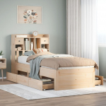 vidaXL raamaturiiuliga voodi 3308984