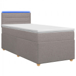 vidaXL Vedruvoodi madratsiga peaga Pruunikashall 80 x 200 cm kangas