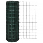vidaXL traataed, teras, 25 x 1,5 m, roheline