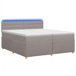 vidaXL Vedruvoodi madratsiga peaga Pruunikashall 200 x 200 cm kangas