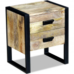 vidaXL vidaXLi kahe sahtliga lisalaud mangopuidust 43 x 33 x 51 cm