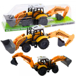 LEAN Toys Large Backhoe Loader Agricultural Construction Mobile Yellow