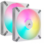 Corsair iCUE AF140 RGB Elite 140 mm PWM Dual Fan Kit CO-9050160-WW White
