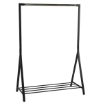 Evelekt Clothes rack BRENT 117x59xH165cm, black/ chrome