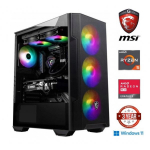 MDATA GAMING Ryzen 5 5600G 32GB 1TB SSD 2TB HDD RX580 8GB W11Home