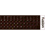 Fusion Accessories "Tastat&uacute;ras uzlīmes RU | ENG" Varavīksnes krāsa