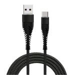 Fusion Accessories "Fishbone USB-A to USB-C 30W / 3A / 1.5m" Black