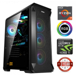 MDATA GAMING Ryzen 7 7700X 32GB 512GB SSD NVME 1TB HDD RTX 4060 Ti Windows 11