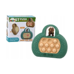 LEAN Toys Pop It Dinosaur Arcade Game Console 4 Game Modes Green