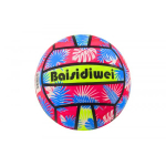 LEAN Toys Rubber Ball Bright Leaves Pink Blue 24 Cm